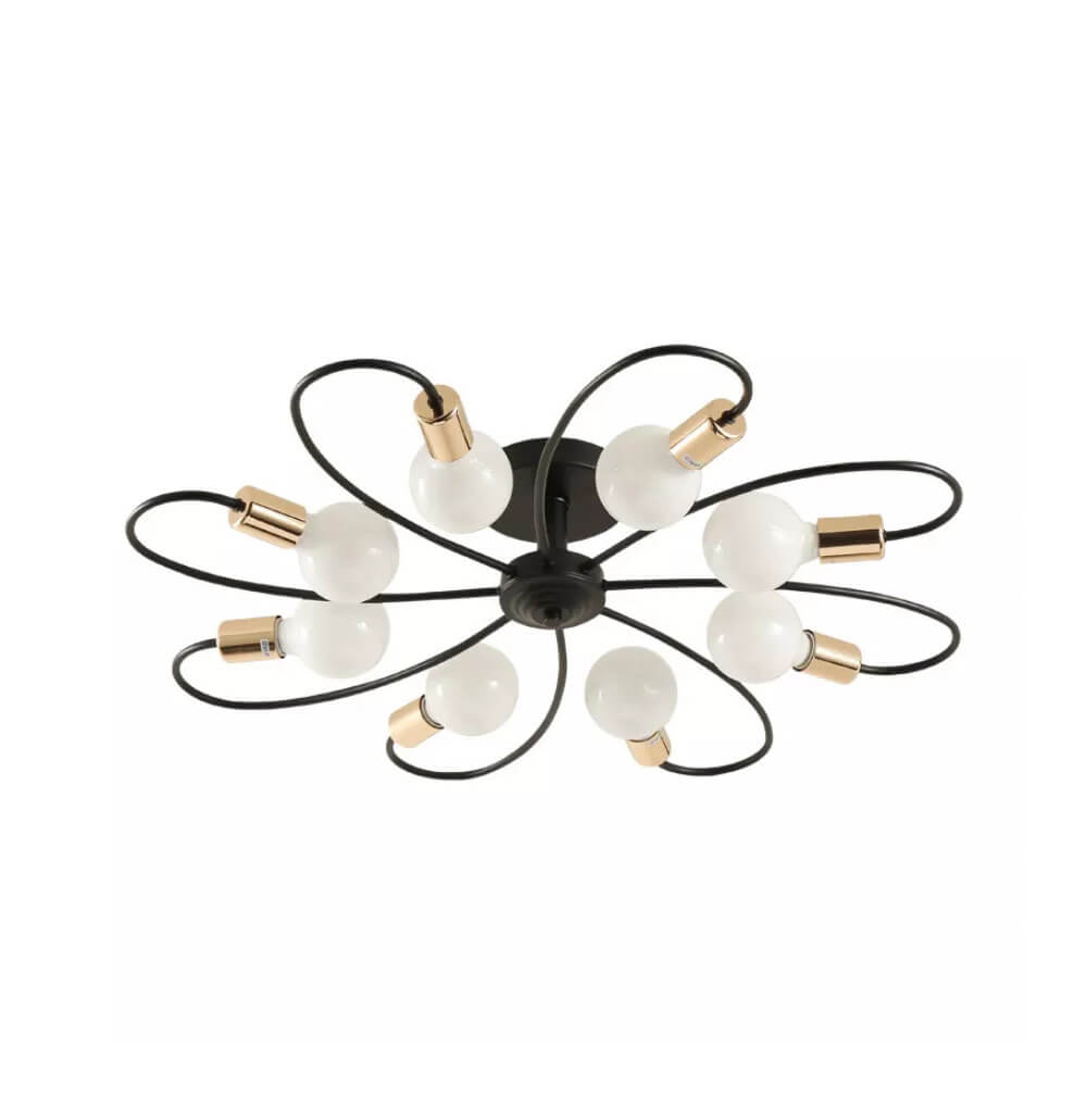 lampara-techo-flower-8-luces